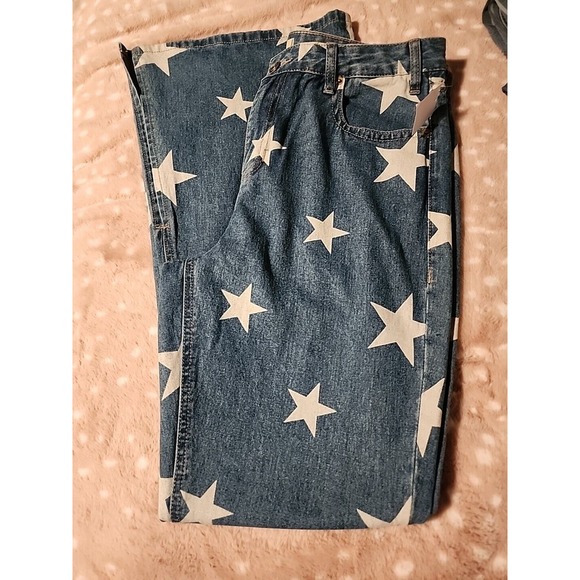 Rock & Roll Denim Marsha Flare/Bell Jean Stars 31x34 NWT‎ - Picture 7 of 11
